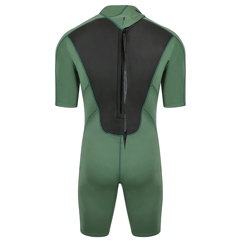 Typhoon Mens Storm3 3/2mm Shorty Wetsuit - Black Green -