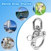 YUEARN Heavy-Duty 316 Stainless Steel Quick-Release Snap Shackle (4-Pack), Multi-Use