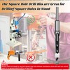Square Hole Drill Wood, 8 Pieces Woodworking Drill Bit 6/6.4/8/9.5/11/12.7/14/16