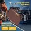 Pickleball Paddles Carbon Fiber Single Paddle USAPA Approved 16MM High