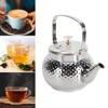 Stainless Steel Teapot with Removable Filter Metal Tea Kettle Coffee