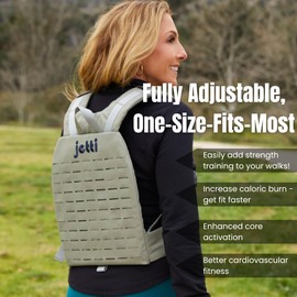 Weighted Vest for Women & Men - 7lb Adjustable Weighted Vest for Walking, Running & Workouts - Evenly Distributed Weight for Comfort & Performance, Includes Carry Pack & Starter Plate (Grey)