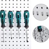 24 Pcs Silver 12 Pcs Screwdriver Organizer Tool Holders Multi-tool