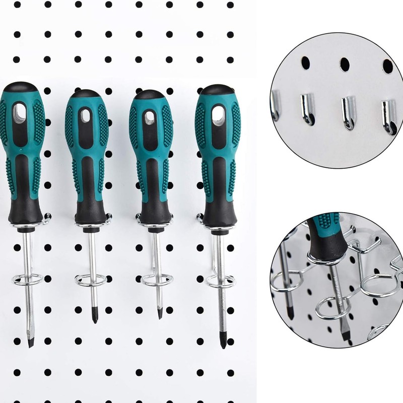 24 Pcs Silver 12 Pcs Screwdriver Organizer Tool Holders Multi-tool
