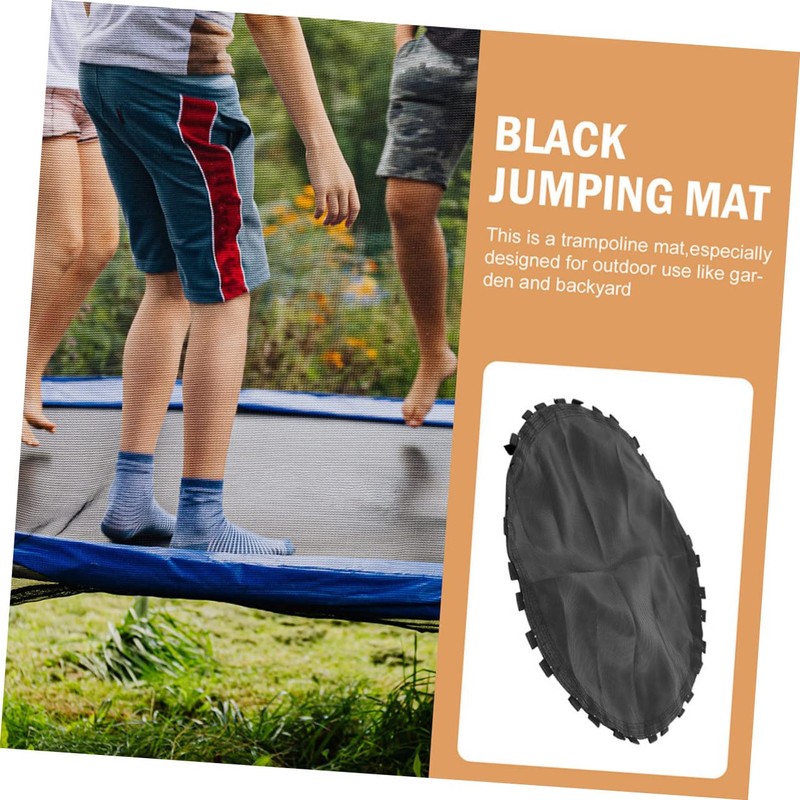 Kisangel Trampoline Mat Trampoline Cover Replacement Trampoline Padding Black Jumping