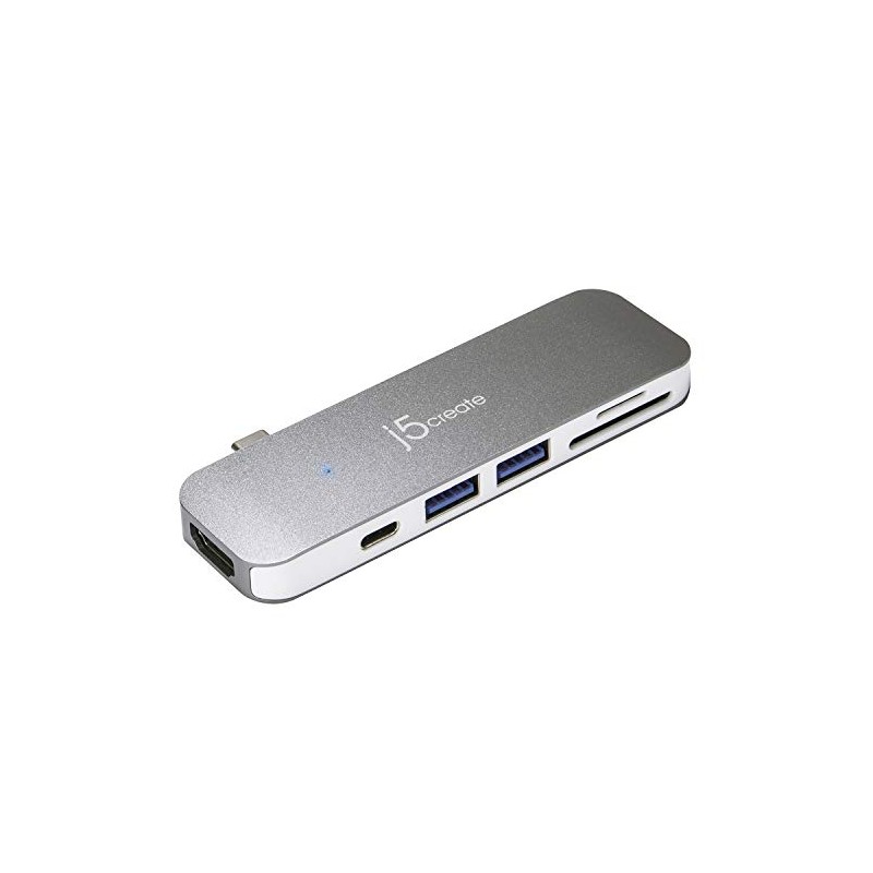 J5 create JCD386 USB Type-C 7-in-1 UltraDrive Mini Dock Power