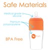 PopYum 9 oz Orange Anti-Colic Formula Making/Mixing/Dispenser Baby Bottle with