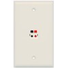 RiteAV - 1 Port Speaker Wall Plate - Light Almond