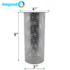 AmGood Commercial Cylinder Floor Drain Strainer | Perforated Stainless Steel