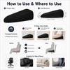 Memory Foam Seat Cushion for Long Sitting – Breathable Non-Slip