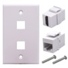 Kework 2 Ports Wall Plate, 1 Port 4K@60Hz HDMI 1