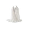 GZRYEJLEI 1pc White Cotton Blend Crinkle Soft long Scarf with