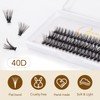 Lunamoon DIY Cluster Eyelashes, Individual Eyelashes for Eyelash Extension, DIY