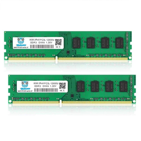 PC3 PC3L 12800U DDR3 DDR3L 1600 MHz 16GB Kit (8GBx2)
