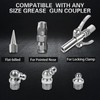 60Pcs Grease Fittings Kit, 1/4 & 1/8 Inch BSP Grease