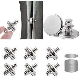 6 Pairs Magnetic Curtain Buckles 0.98 inch Plus Size Light Blocking Curtain Clips Shower Liner Magnets to Hold Curtains Closed Prevent Light Leaking