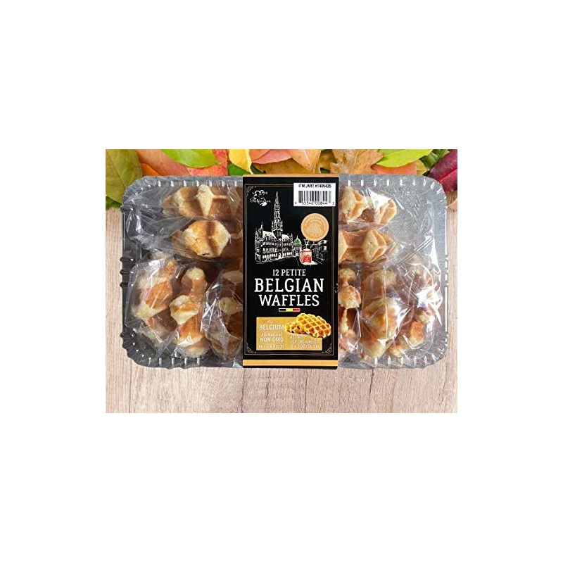 Le Chic Patissier 12 Petite Belgian Waffles Individaully Wrapped, All