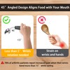 4-Piece Weighted Adaptive Utensils, Weighted Utensils for Hand Tremors 45°Angled