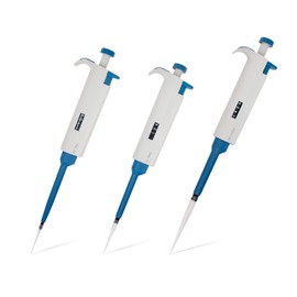 MicroPipette Kit: 3 IVYX Scientific Pipettors (0.5-10μl; 10-100μl; 100-1000μl), Adjustable Single Channel Multi-Volume Autoclavable Pipettes