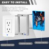 3Pcs 1/2" Single Gang Outlet Box Extenders, Electrical Box Extender
