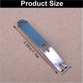 Wady Pocket Size Stainless Steel Crowbar Pry Bar Widgy Bar EDC Tool for Bushcraft & Survival