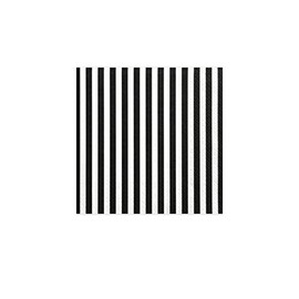Striped Napkins, Black, 33 x 33 cm (Pack of 20)