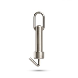 Aezic Car Tailgate Vent Lock, Stainless Steel Tailgate Stand Off for Dogs Pets, Trunk Air Ventilation Lock Hook for SUV Hatchback Minivan and Estate, Keeps Dog Cool and Safe, 6 Inch (1-Pack)