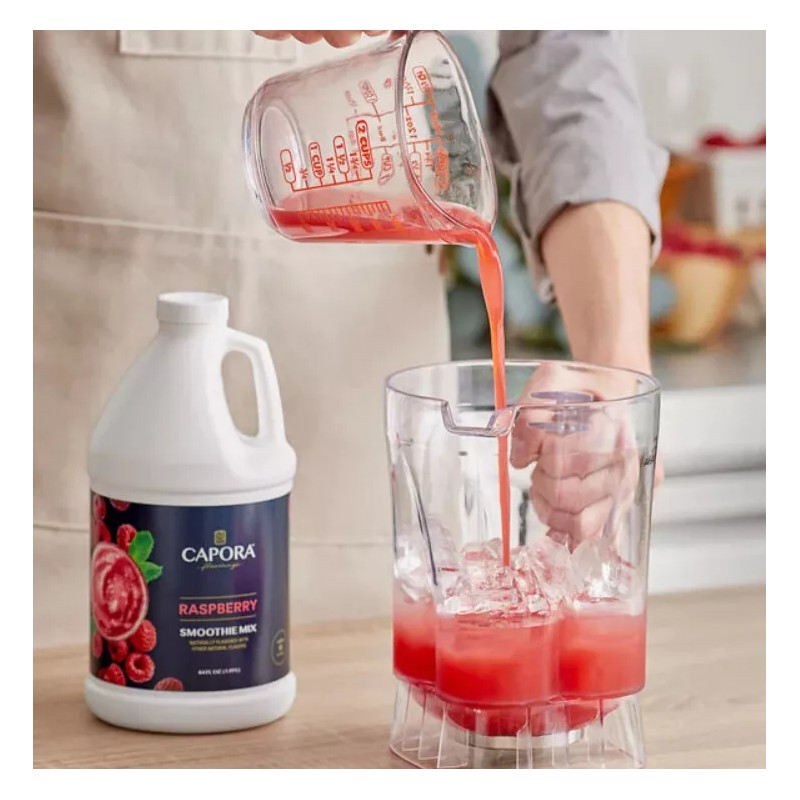 FixtureDisplays Capora Raspberry Fruit Smoothie Mix 64 fl. oz. 513SMRSPBERY