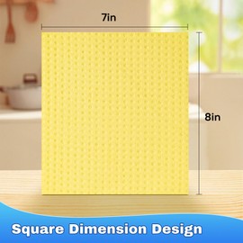 10 PK Swedish Dishcloths for Kitchen, Absorbent Dish Cloths, 7x8in