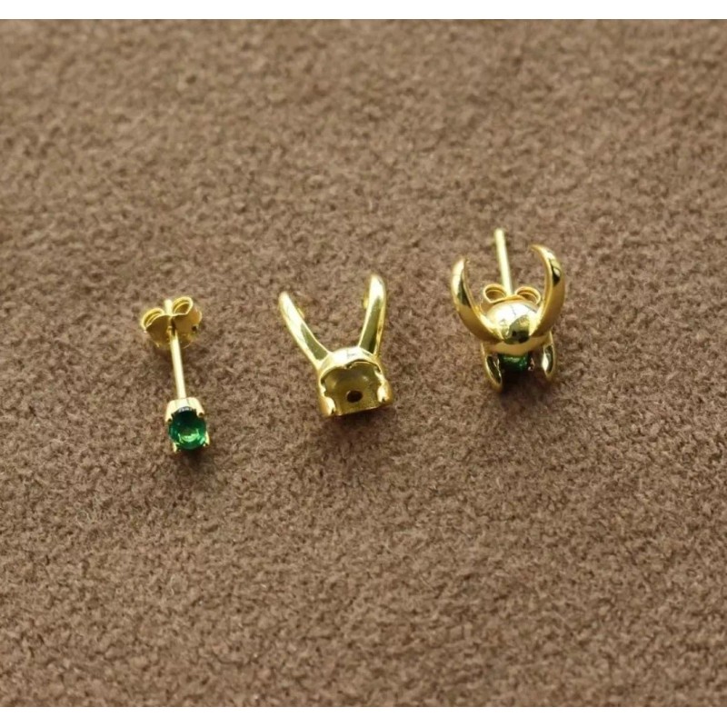 Importacion Aretes Sylvie Loki Princesa De Asgard Enchapados En Oro
