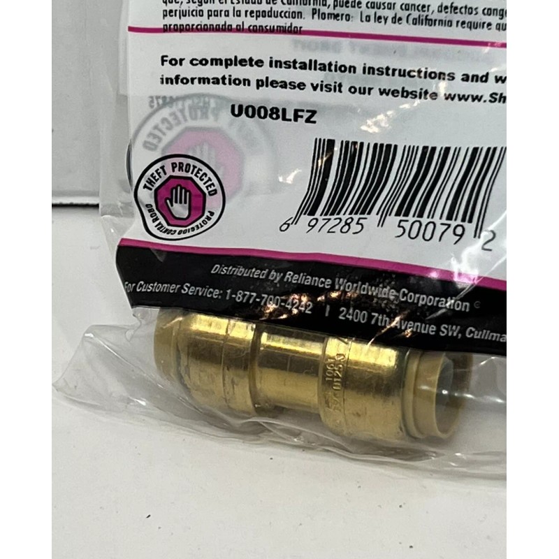 SharkBite 🔥SHARK BITE - PLUMBING - 1/2" x 1/2" STRAIGHT