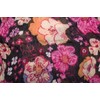 styleBREAKER Women's Loop Floral Scarf Black Black-Pink