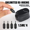 Nezyo 2 Pack Identity Protection Roller Stamp Identity Theft, Confidential,