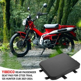 YIBEICO Rear Passenger Seat Pad for CT125 Trail 125 Hunter Cub 2021-2024, Waterproof Comfortable Back Seat Cushion, Motorcycle PU Leather Passenger Seat Cover