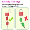 Suitcase Locks with Keys, Small Travel Luggage Suitcase Lock, Multicolor
