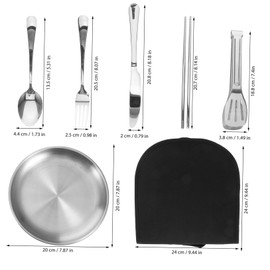 Kisangel 1set Portable Cutlery Set Case Outdoor Utensils for Camping Picnics and Travel Includes Fork Spoon and Chopsticks Lightweight and Easy to Clean