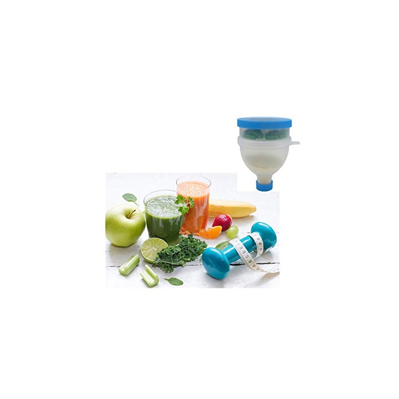 REOOHOUSE Portable Powder Supplement Tablet Container Funnel Protein BCAA Creatine