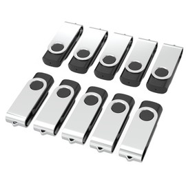 Wooolken USB 2.0 Memory Stick 8 GB Pack of 10 8 GB Pen Drives (Black)