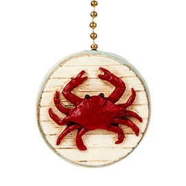 Red Crab 2D Beach Ceiling Fan Pull - Beach Decor