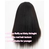 4x4 Closure Human Hair Wig Yaki Straight HD Lace Closure