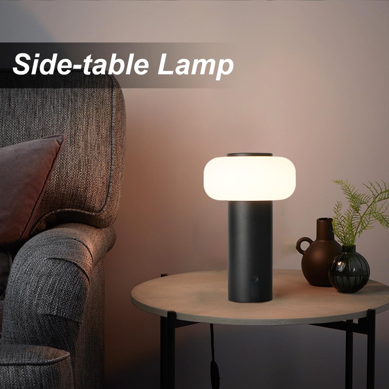 WEILAILUX Shower Lamp Waterproof, Outdoor Cordless Table Lamp Rechargeable, Portable