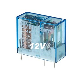 RELE Series 40 Standard 12Vcc 1 Circuits 3 PIN Step 3.5mm Switched 10A Mini-RELE Printed Circuit 29x25x12.4mm FINDER 40.31.9.012.000