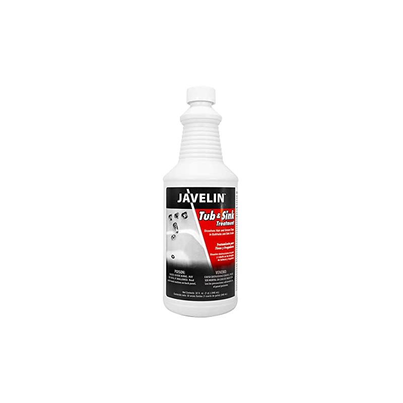 Javelin Tub & Sink Treatment | Drain Cleaner | Removes