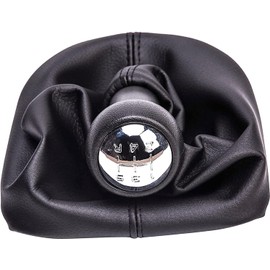 SOEWIOU Gear Knob, Manual 5 Speed Gear Knob, Universal Black Car Gear Knob for 106 107 205 206 207 301 306 307 308 406 407 605 807 2008 3008 5008 C2 C3 C4 B6 B9B610