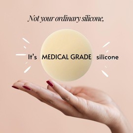 Wonda Cover Medical Grade Silicone Nipple Patch Reusable and Sweatproof Adhesive Covers for Women Invisible Seamless Fit for Backless and Strapless Outfits Cream Vanilla ML