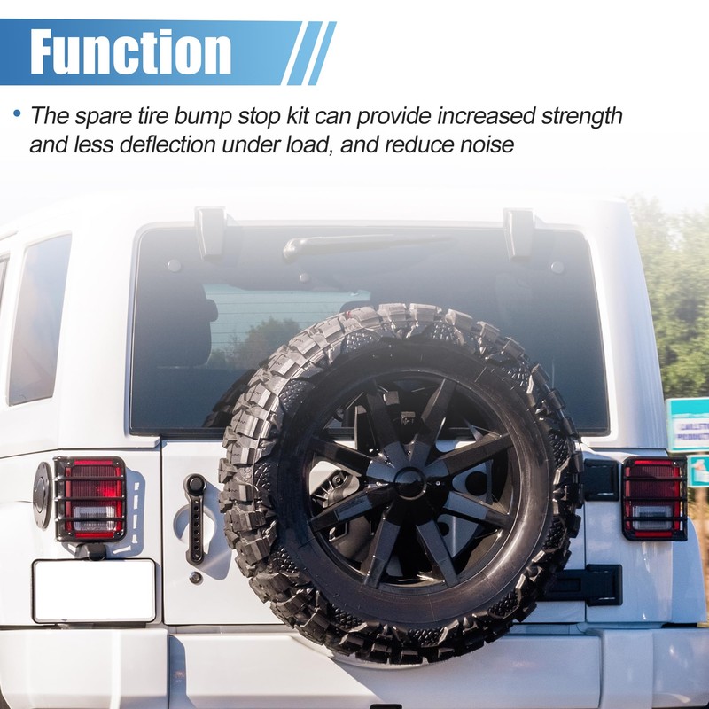 X AUTOHAUX Spare Tire Bumper Stop for Jeep Wrangler JK
