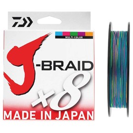 Daiwa J-Braidx8 40Lb .24Mm-500M Multi Coloured