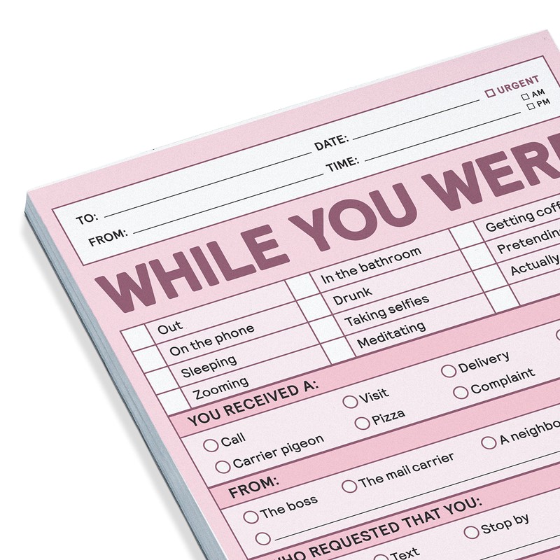 Knock Knock 1-Count While You Were Memo Pads, Funny Office