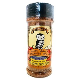 Maple Sugar Chipotle Rub - 5 oz Jar - BBQ and Bacon Rub - Barred Woods Maple