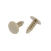100pcs 6mm Hole Plastic Rivets Fastener Push Clips Khaki for